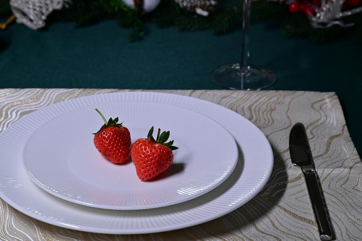 Service de table en porcelaine tendre dandilion, 16 pièces, service pour 4, assiettes – Image 6
