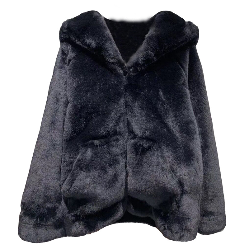 Snowman Hoodie Warm And Eco-friendly Plush Fur Coat