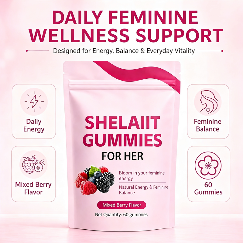 Jeleuri Shilajit, aromă mixtă de fructe de pădure, calmează stresul și revitalizează energia
