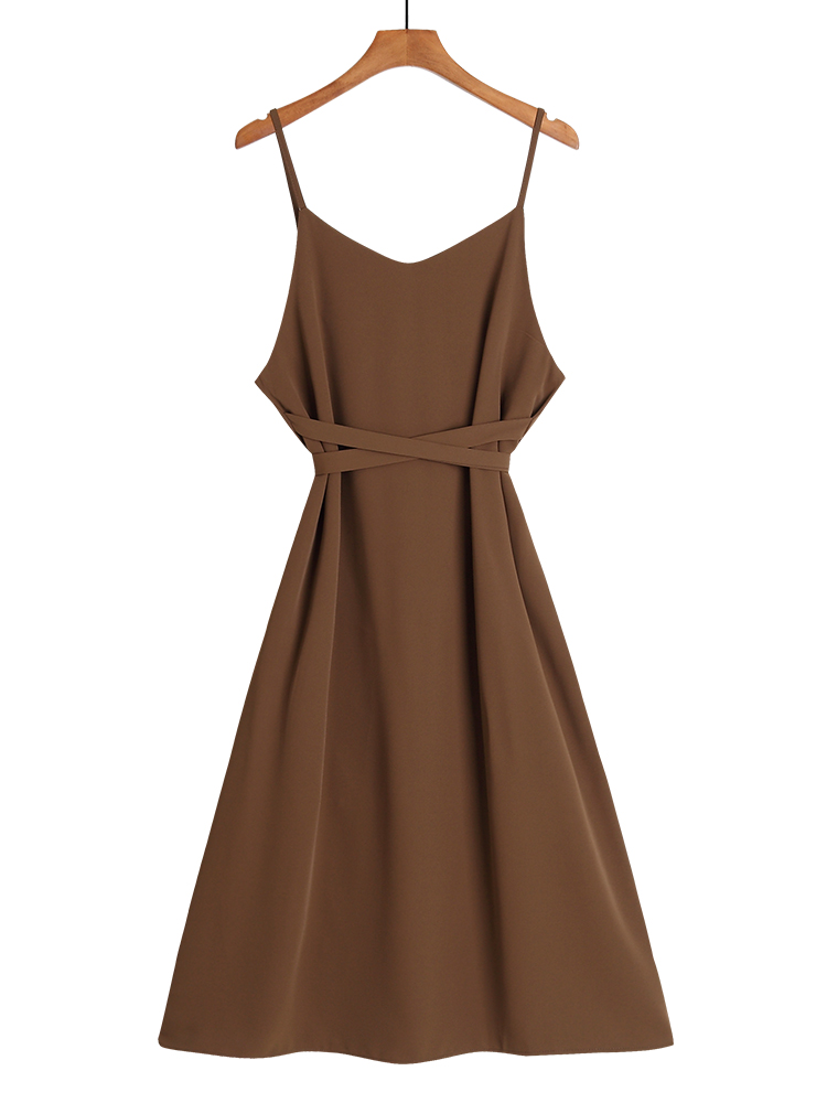 Two-piece Dress With Suspender Skirt