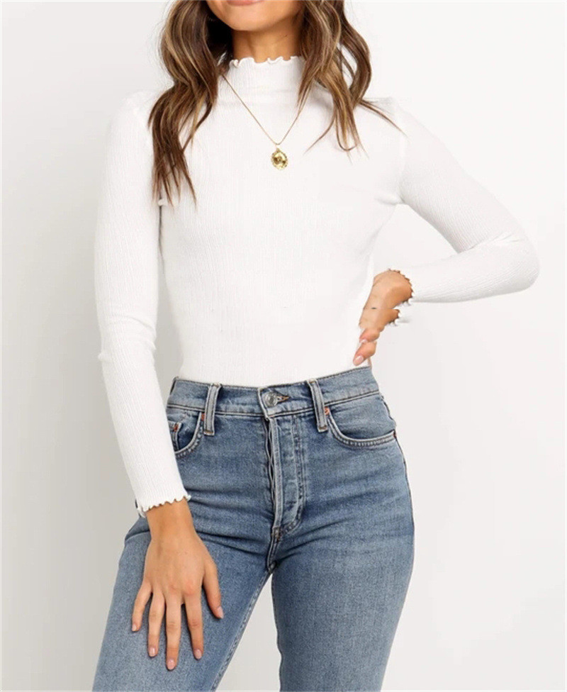 Title 4, Small Turtleneck Sweater Women Loose Solid Color