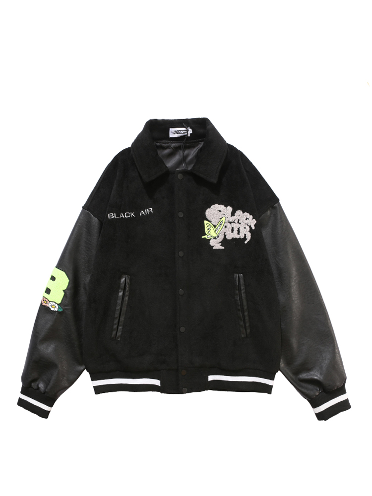 Title 1, Lapel Baseball Jacket Men