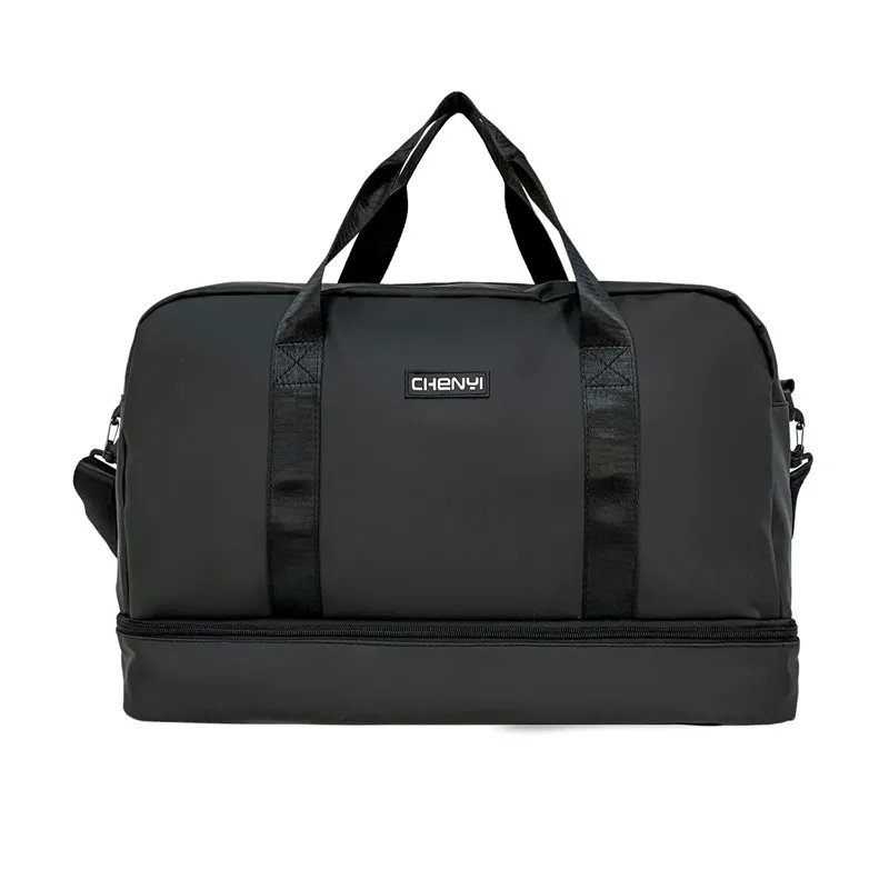 Men's Fashion Casual Lightweight Travel Handbag - Black