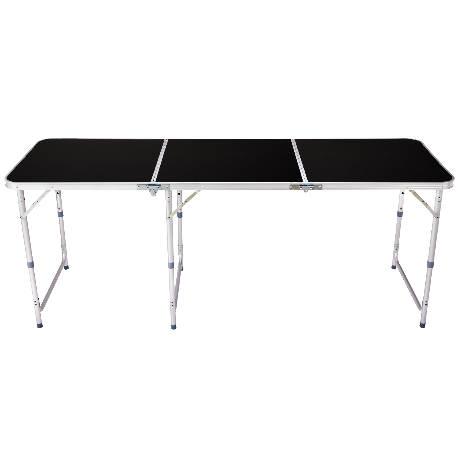 6ft Adjustable Aluminum Folding Table with Carrying Case