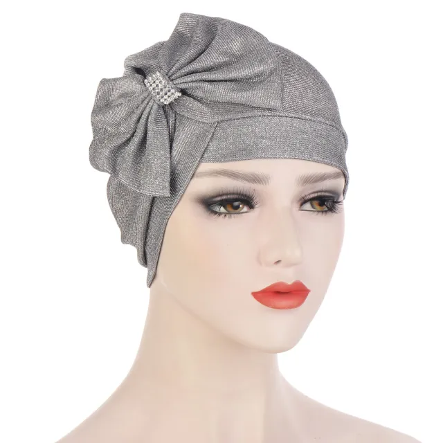 Headband Hat With A Large Cross Bow On The Forehead Silver - Shop at LoveMi