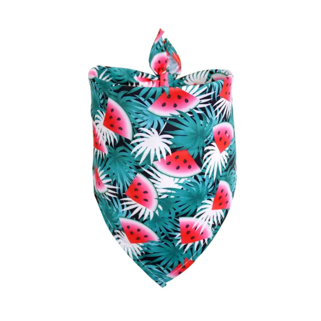 Tropical Wind Fruit Pet Drool Towel For Dogs Deep Turtle Leaf Watermelon - Shop at LoveMi