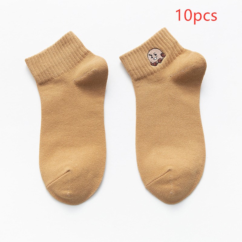 Title 10, Female Japanese cartoon shallow mouth socks