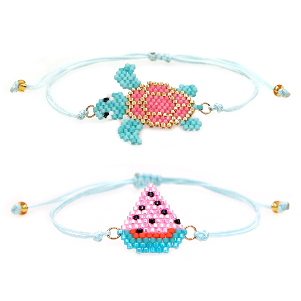 Title 4, Bracelet animal tissé à la main de tortue