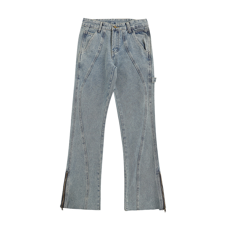 Title 4, Mode en veelzijdige dames jeans met rits en fla...