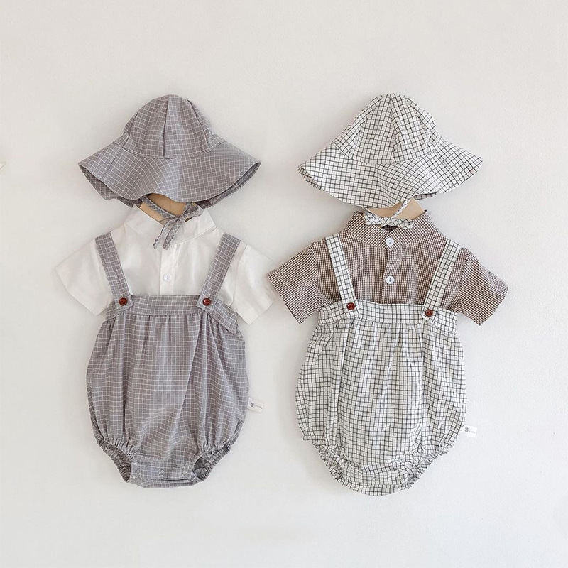 Baby Clothes, Western Style Suspenders Suit, Baby One-piece