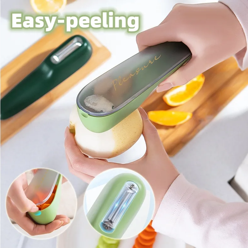 Storage Type Peeling Knife Potato Cucumber Peeler with Tube