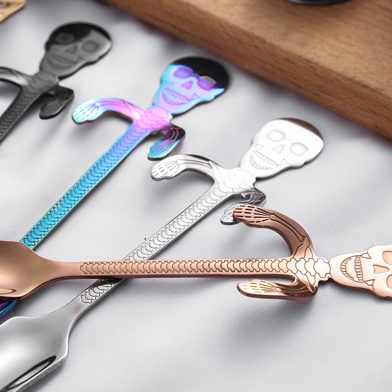 304 Stainless Steel Skull Spoon - Image 10