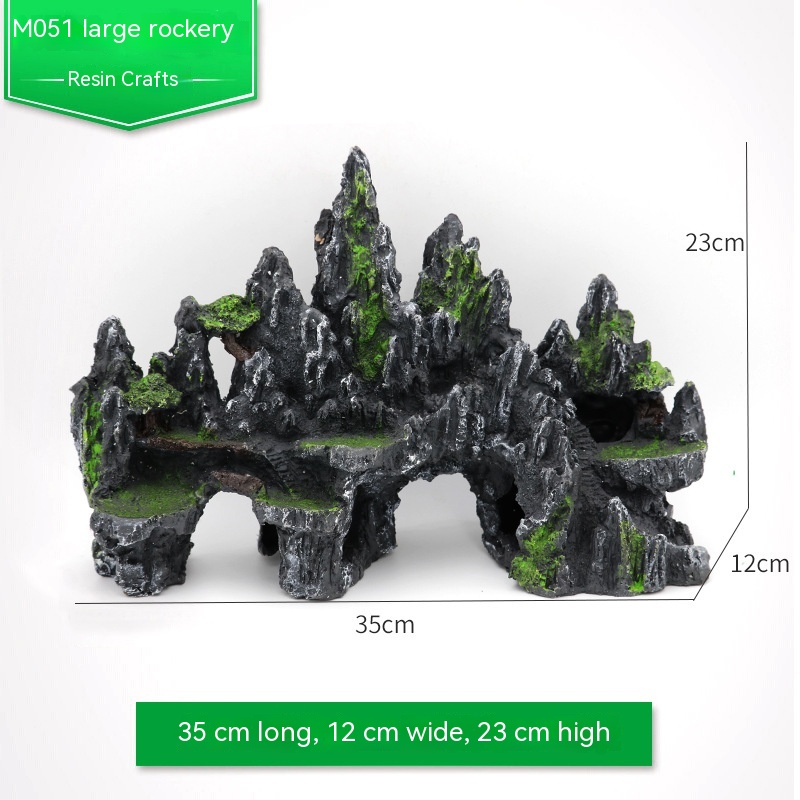 Title 3, Resin Large Creative Landscape Rockery Ornaments