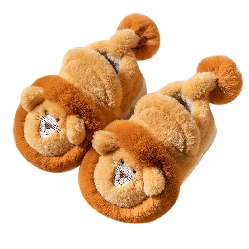 Children's Indoor Cotton Slippers Bag Heel Cotton Shoes