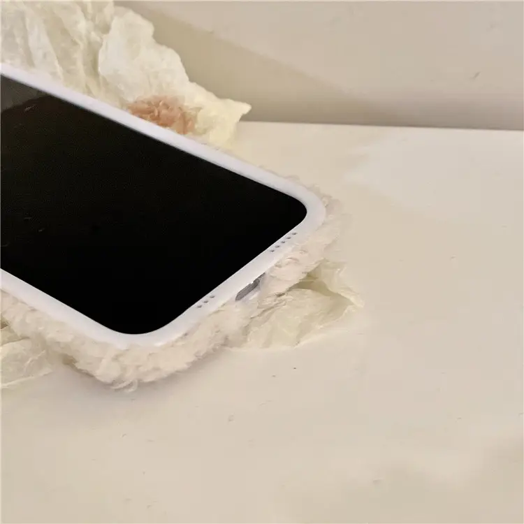 Plush Red Scarf Puppy Fashion Phone Case