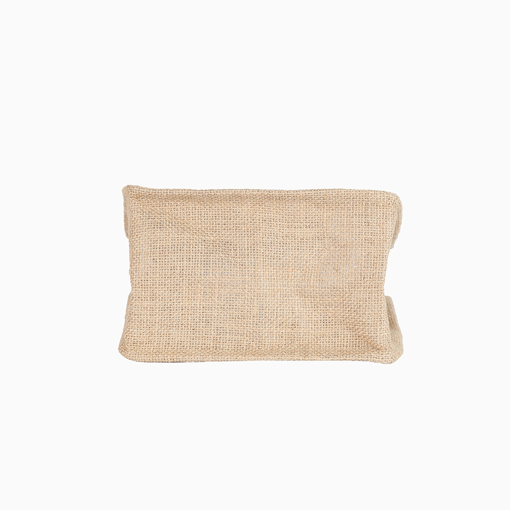 Title 9, Jute shopping bag with fine linen and cotton, p...