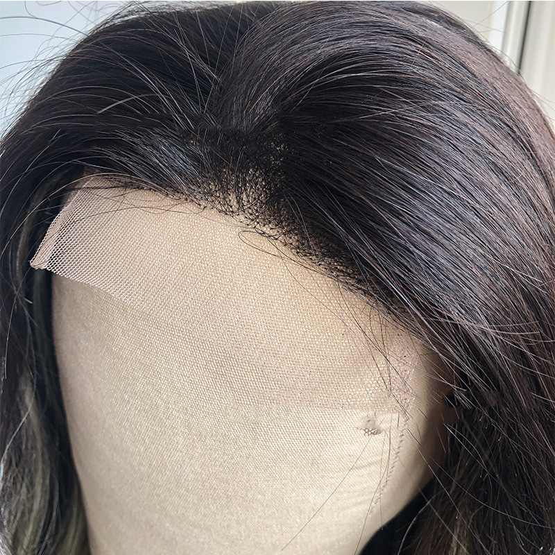 Reality Wig Headgear Lace Headgear Straight  Body Wave Human Hair Wigs - Image 4