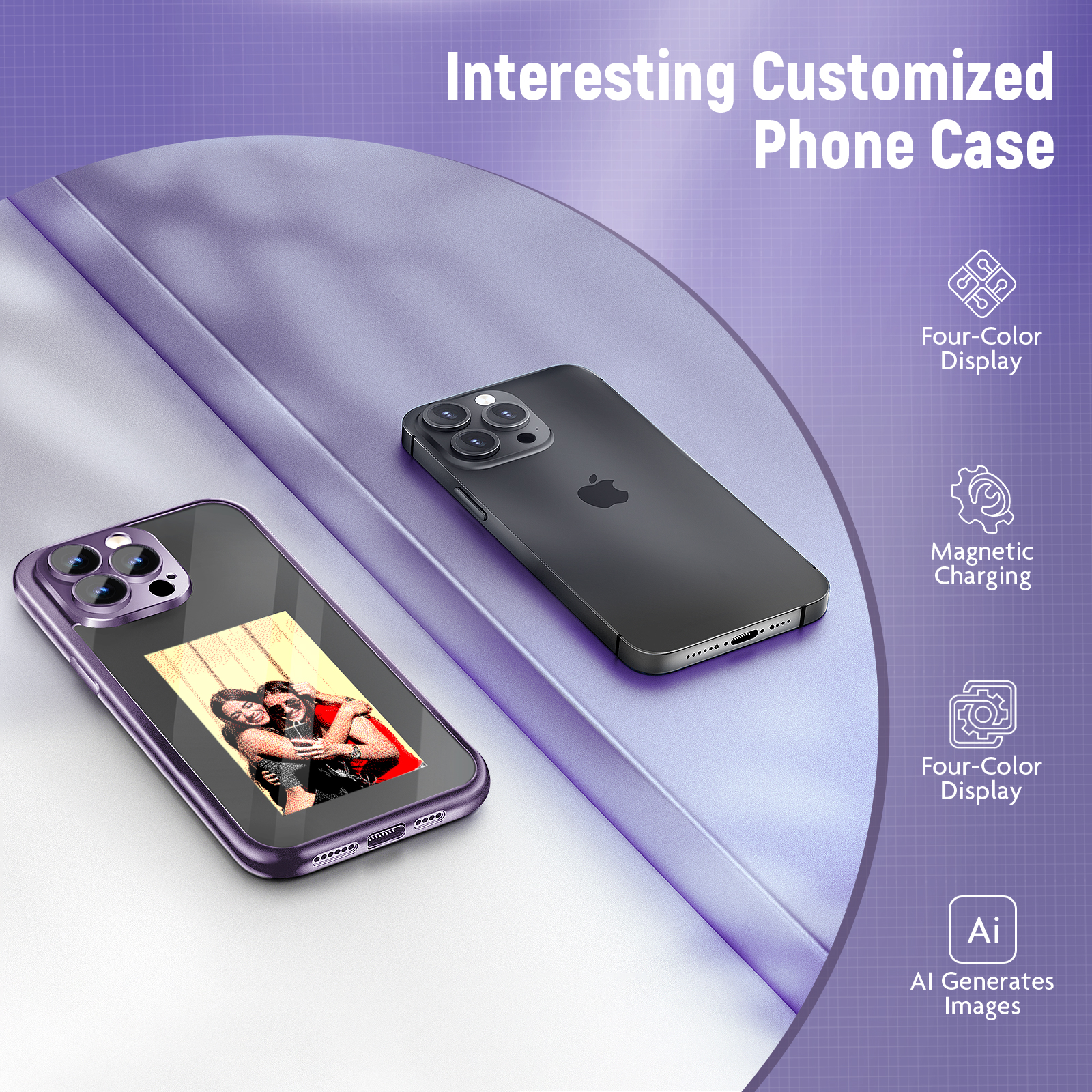 Case for mobile phone. USPS, Fedex, UPS, Amazon Logistics several logistics random delivery Material: Plastic. Image of mobile phone case.