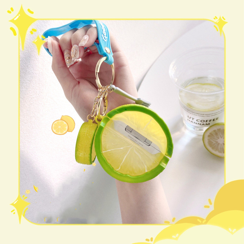 Fashion Personality Lemon Earphone Soft Cover
