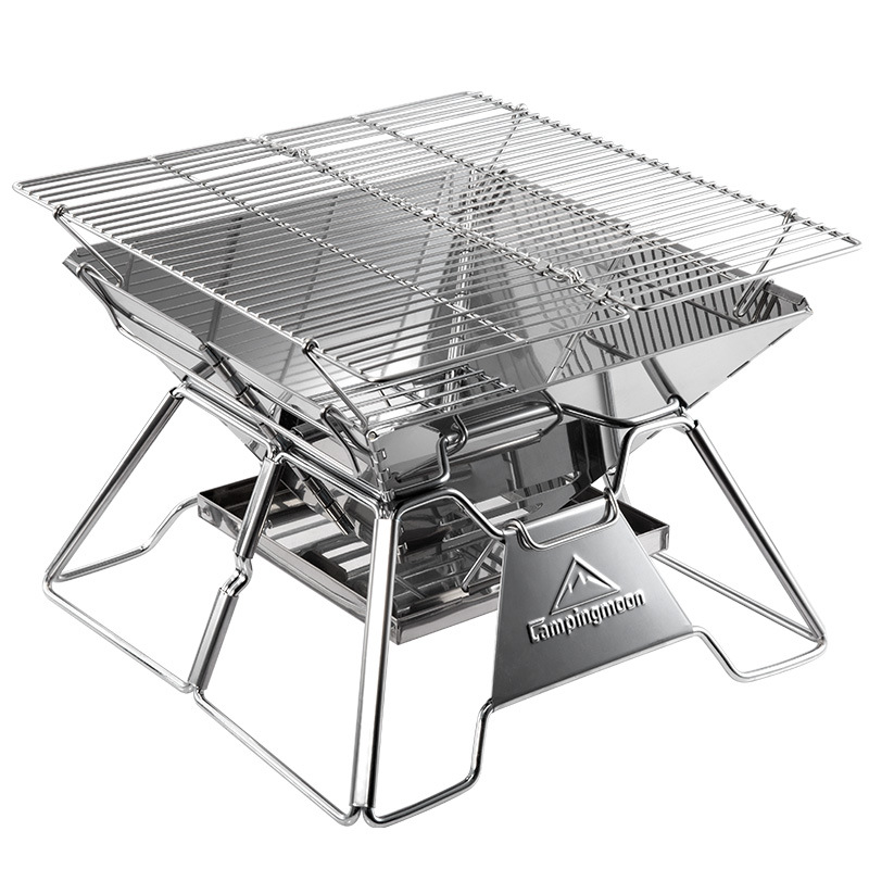 Title 5, 2-3 Person Foldable Barbecue Grill Burner Campi...