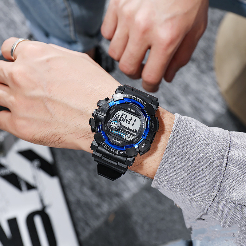 Outdoor Waterproof Sports Multifunctional Popular Luminous Men's Digital Watch