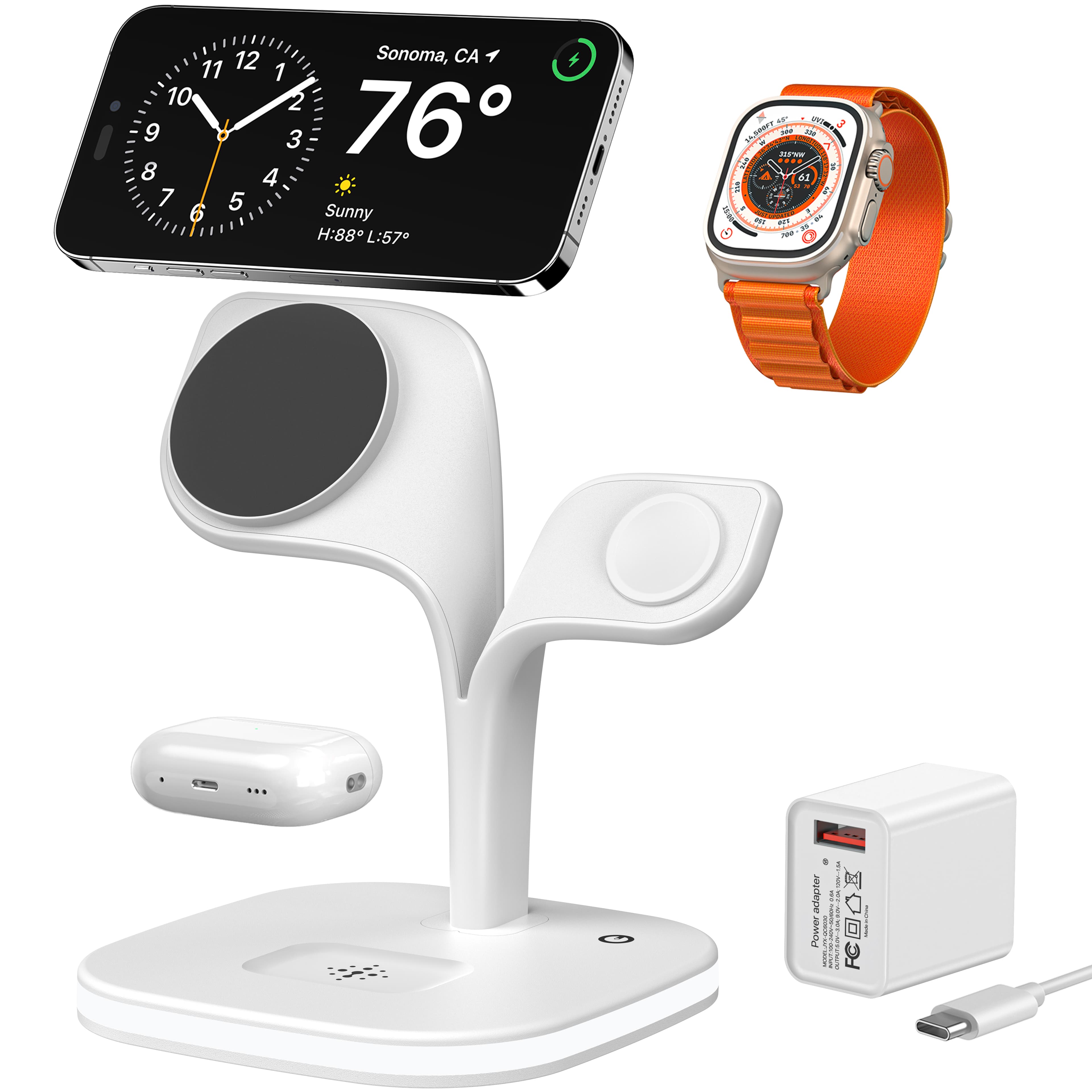 5-in-1 Magnetic Real Wireless Desktop Fast Charging Station For Multiple Devices - 第 10/10 張圖片