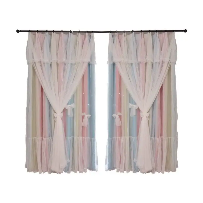 Nordic Simple Hollow Star Princess Wind Bedroom