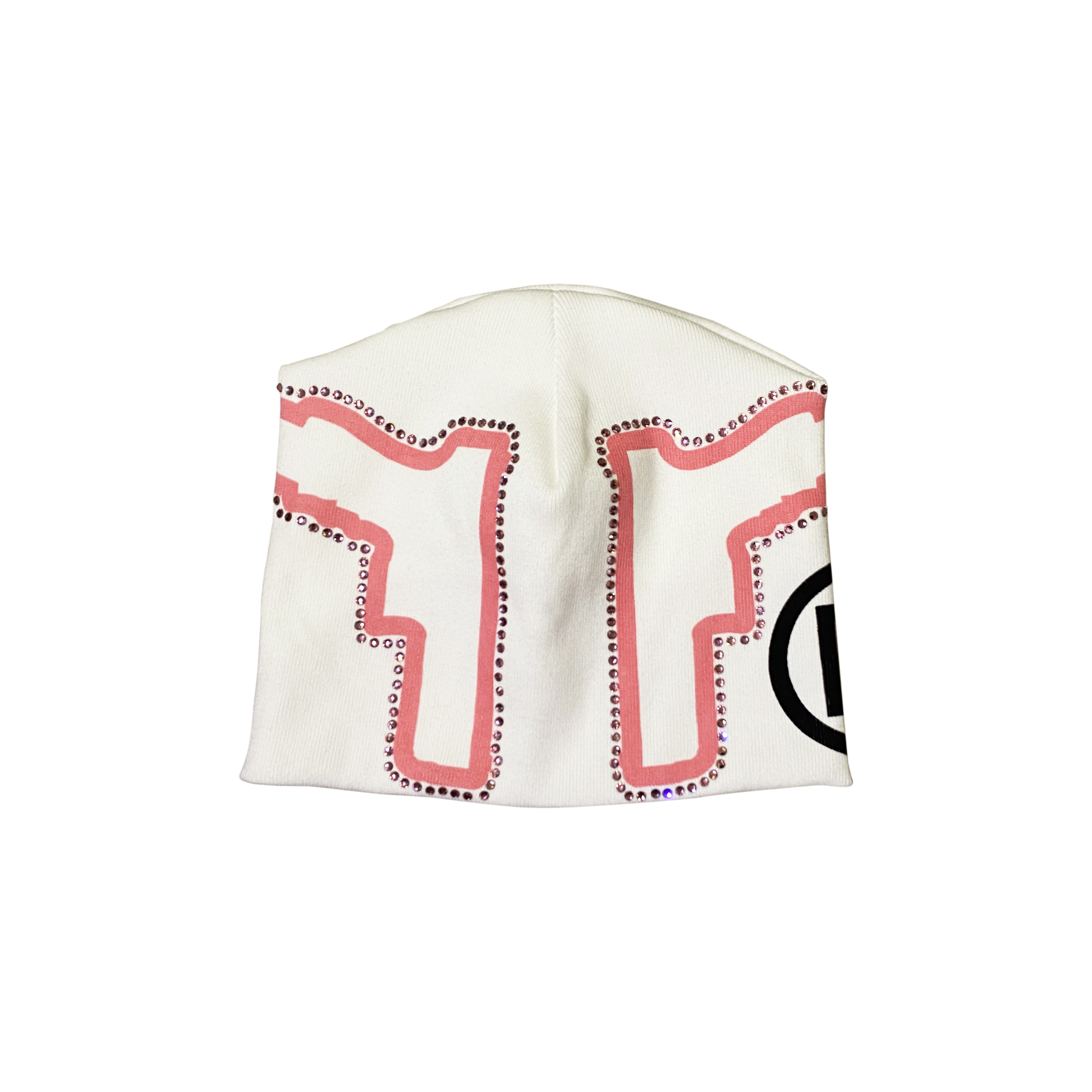 Toy Squirt Gun Print Rhinestone Cold Head Hat