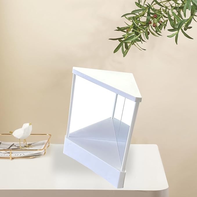 Reversing Cosmetic Stand Mirror, Inverted Makeup Mirror. Show your true self: This mirror can truly show your face, allowing you to see how you appear to others. It is a non-reversing mirror that avoids the left-right reversal effect of ordinary mirrors a