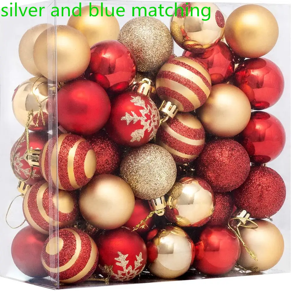 4CM50 Hand Painted Christmas Hanging Balls