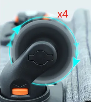 Universal wheel folding travel cat bag 4Pcs Wheels - Shop at LoveMi