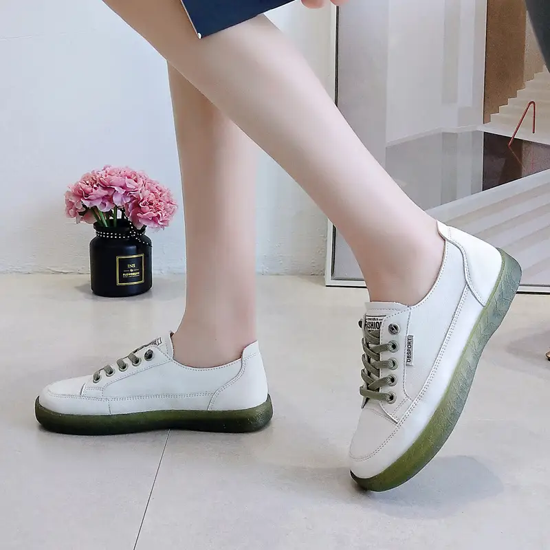 Tendon Soft Sole And Soft Surface All-match Student Small Board Shoes