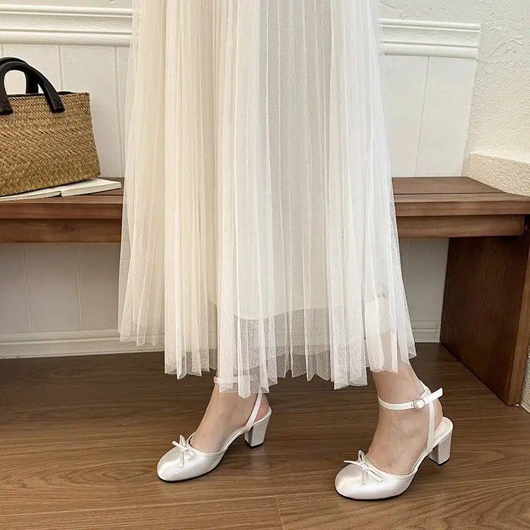 Women's Elegant Sweet Bow Highheel Sandals, 2026