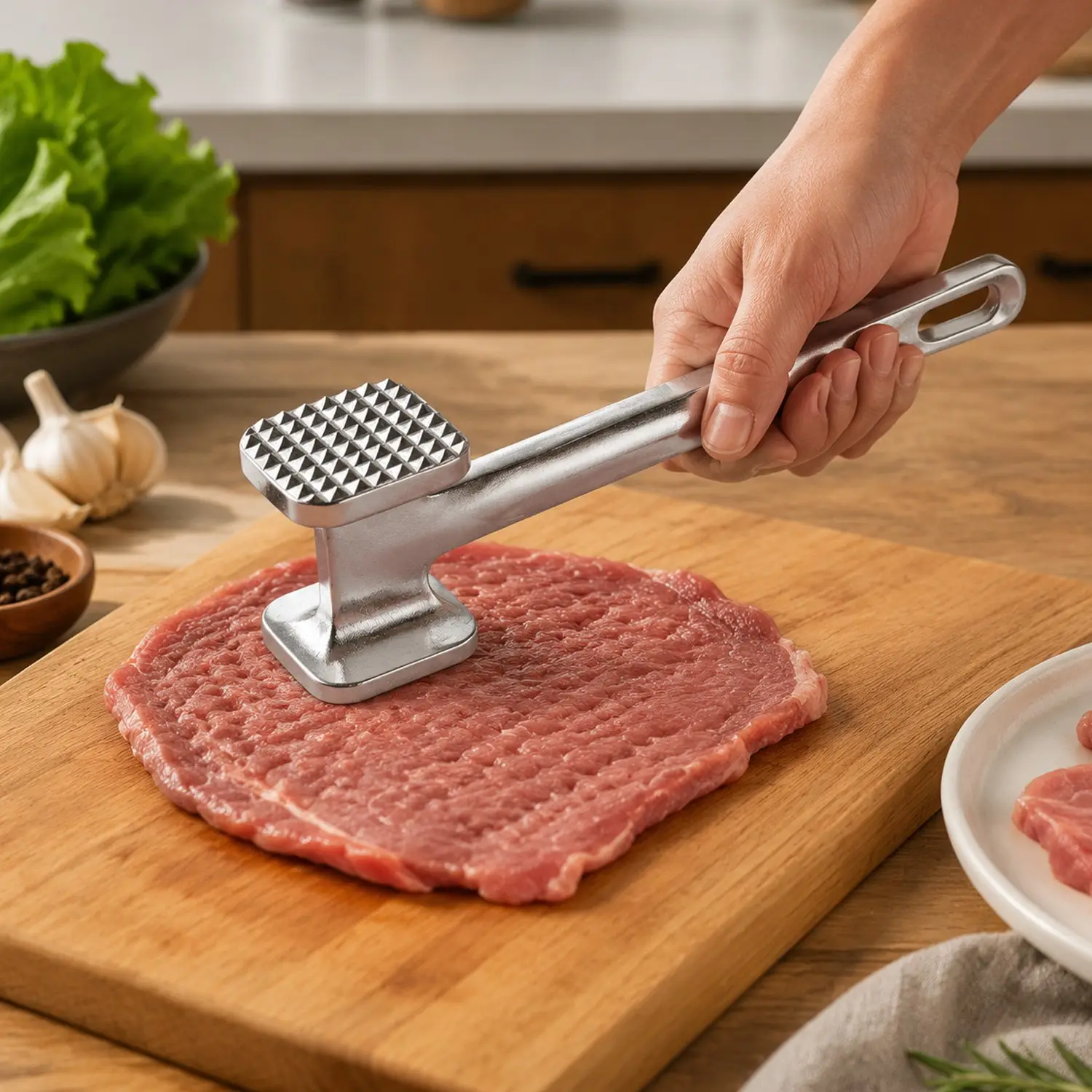 Dual Sided Meat Mallet Tenderiser Steak Chicken