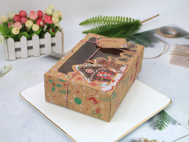 Title 3, Christmas Gift Box Candy Cookie Santa Snowman C...