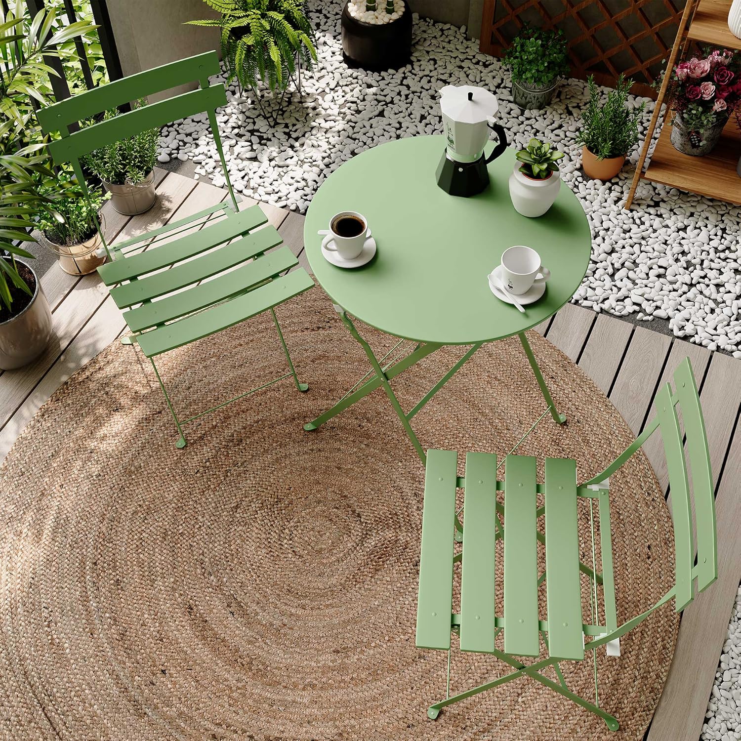 3-Piece Foldable Bistro Set, picture 7 of 7