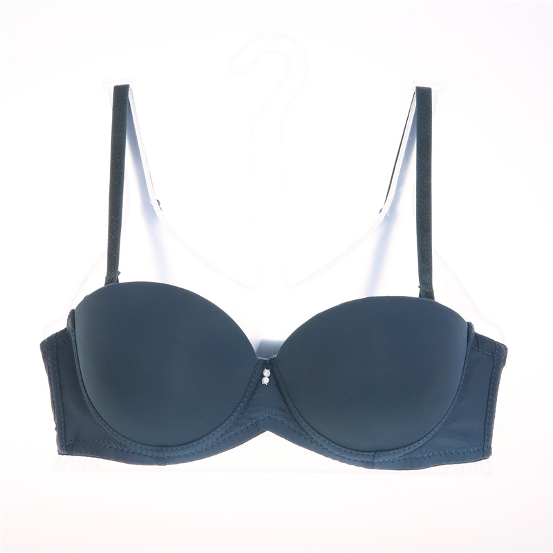 Title 16, Thick cup gathering half cup glossy girls bra. ...