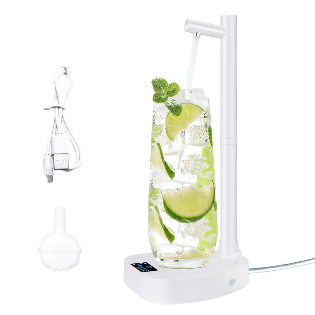 Added Extension Tupe Water Dispenser Automatic Water Bottle Desktop Rechargeable