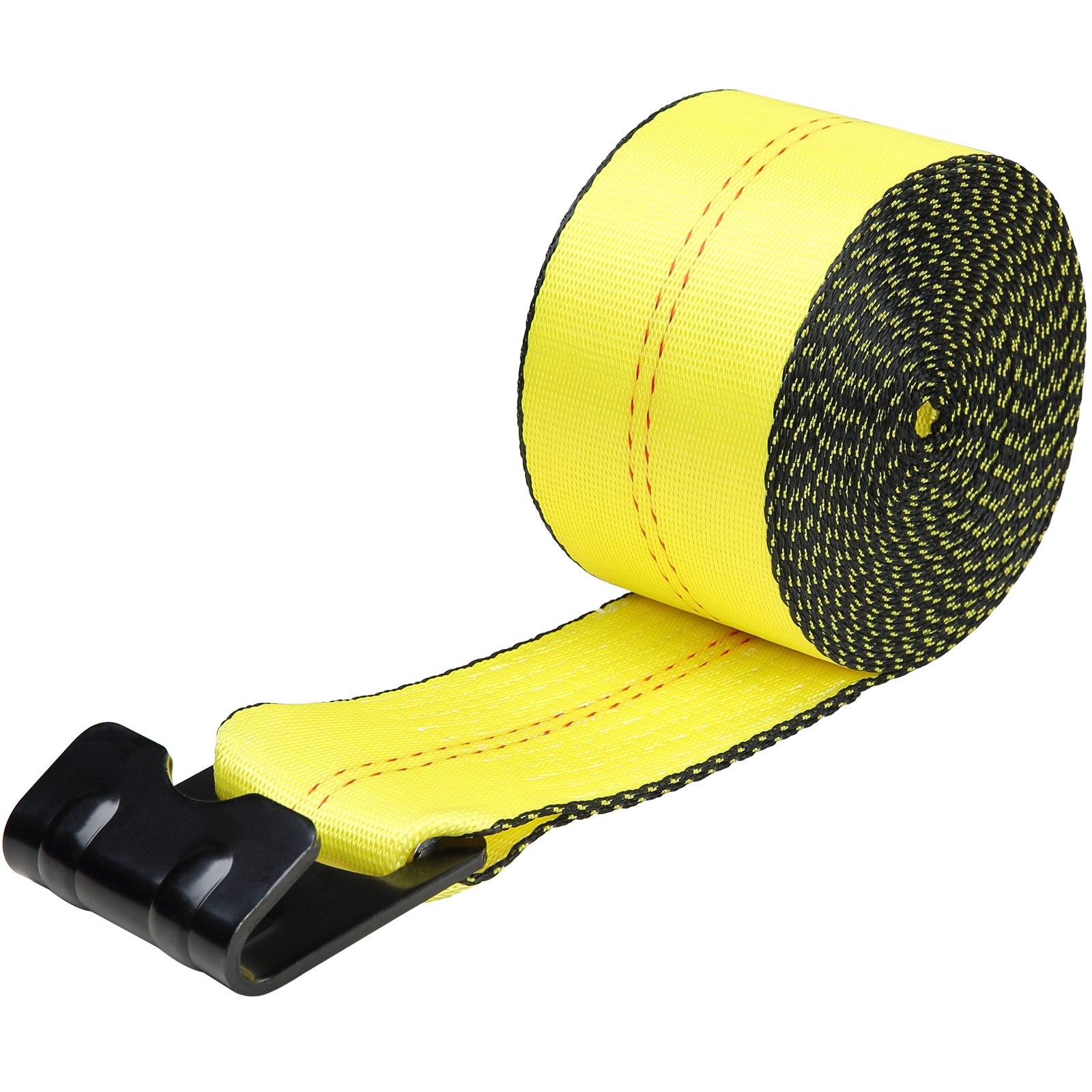 Vevor winch straps in use during off-road vehicle recovery tree saver rescue operation
