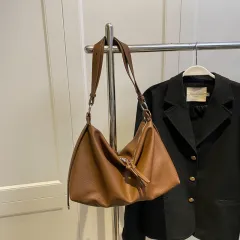 Commuting Western-style Cross-body Tote Bag - Coffee - View 1