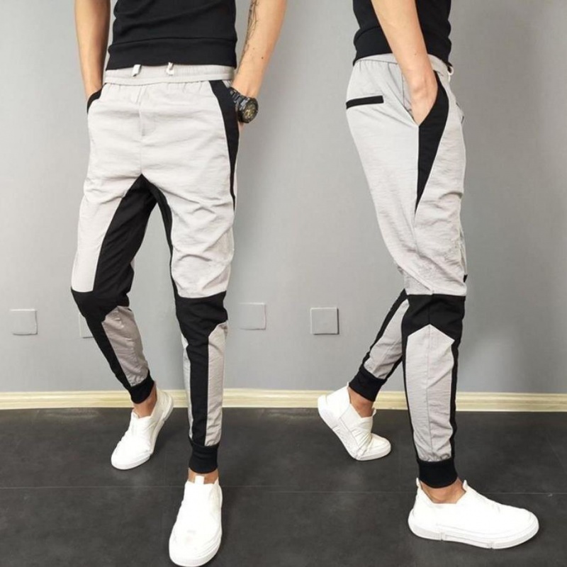 Title 2, Mens Casual Stitching Gradient All Match Pants...