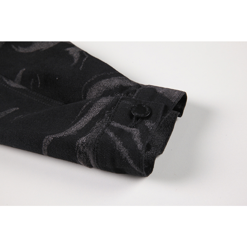 Women's Loose Long Sleeve Versatile Tie Dye Casual Denim Jacket