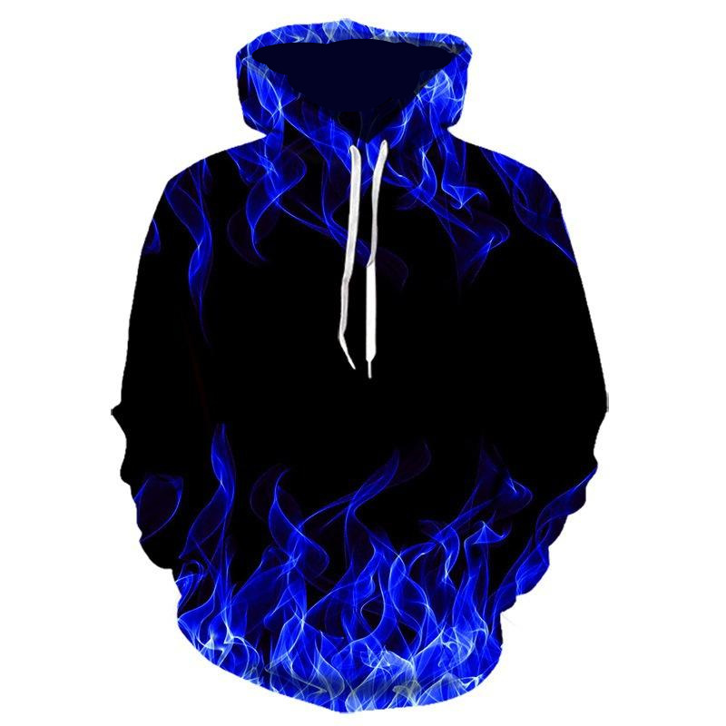 Title 9, 3d Plus Size Swirl Print Long-sleeved Hoodie Me...