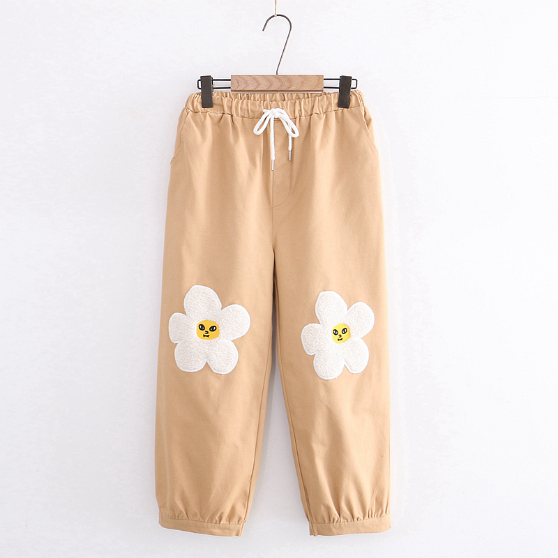 Title 7, Pantalon Casual Loose Bloomers Nine Points Femm...