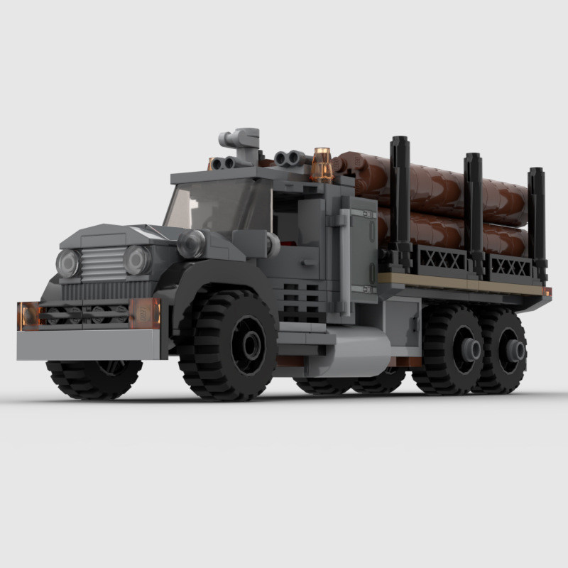 Camion Bûcheron à Assembler — Maquette Rétro en Blocs (316 pièces) 11