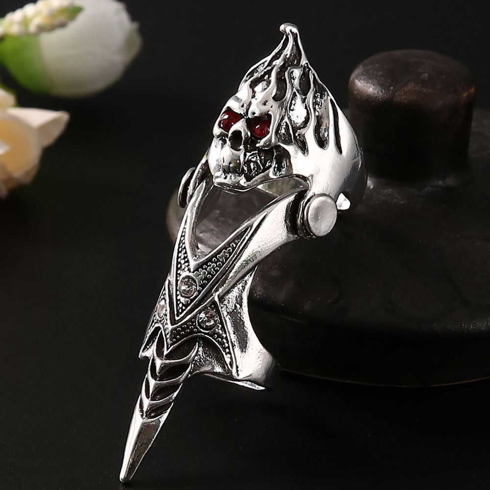 Dragon Head 8 Types Of Ring Joints Bendable Ring Men's Fashion Skull Ring
