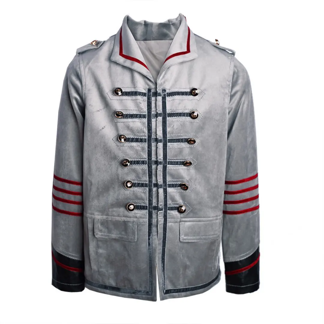 Kids Velvet Boys Casual Military Jacket Vintage
