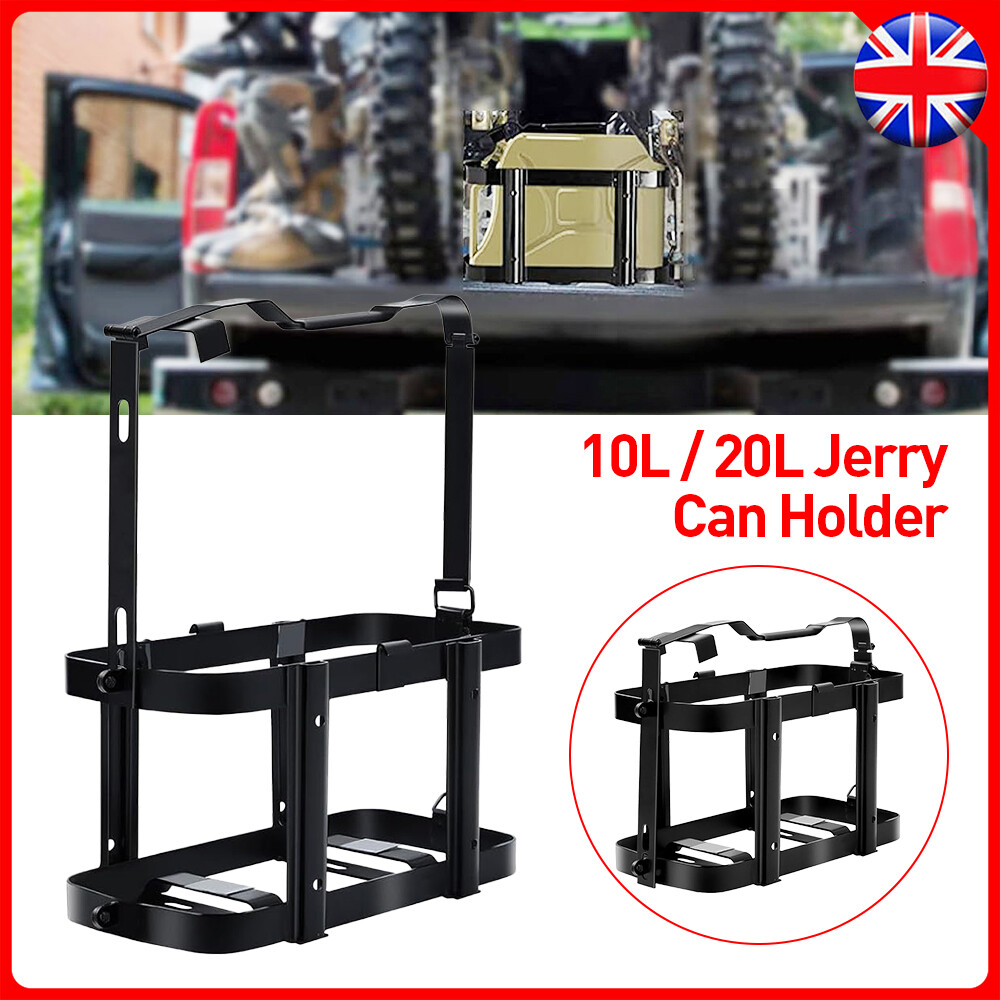 10L 20L Universal Lockable Jerry CAN Holder Fuel Tank Basket Mount Rack Bracket — image 7