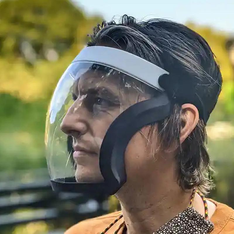 Title 2, Transparent Sports Isolation PC Riding Mask