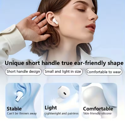 Latest Model Wireless In Ear Smart Mini Headphones Featuring TWS Earbuds High Fidelity 9D Stereo Sound HD Calling Capabilities thumbnail 4